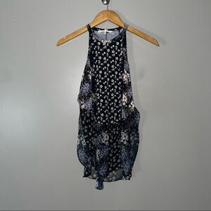 BCBG Generation Floral Tiered Blouse